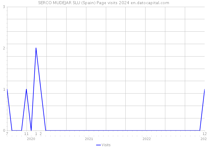 SERCO MUDEJAR SLU (Spain) Page visits 2024 