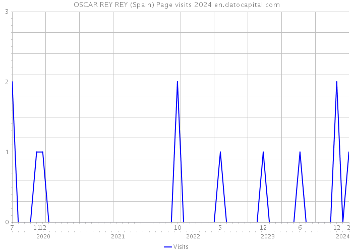 OSCAR REY REY (Spain) Page visits 2024 