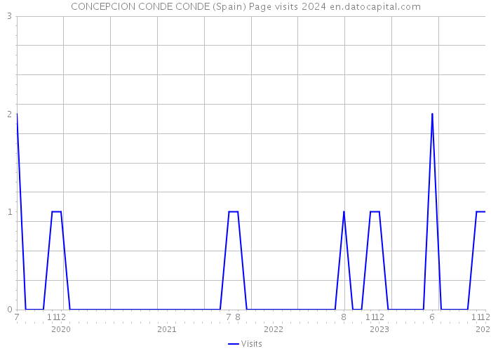 CONCEPCION CONDE CONDE (Spain) Page visits 2024 