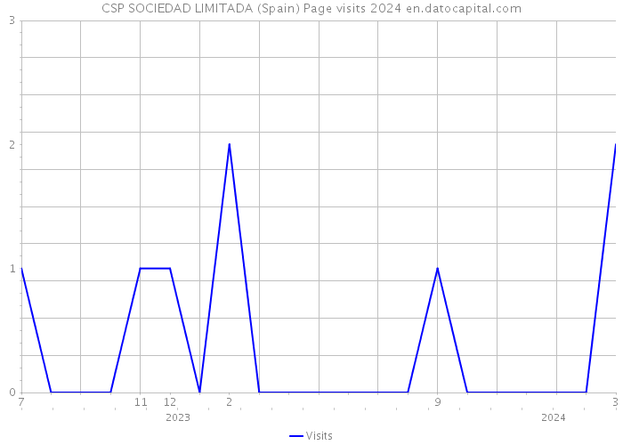 CSP SOCIEDAD LIMITADA (Spain) Page visits 2024 