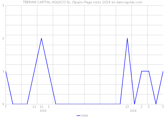 TERRAM CAPITAL HOLDCO SL. (Spain) Page visits 2024 