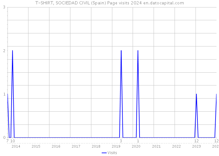T-SHIRT, SOCIEDAD CIVIL (Spain) Page visits 2024 