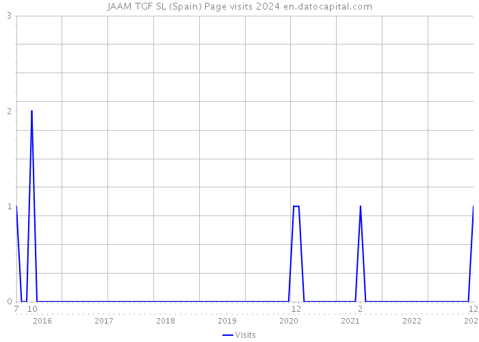 JAAM TGF SL (Spain) Page visits 2024 