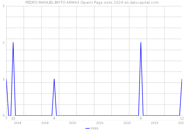 PEDRO MANUEL BRITO ARMAS (Spain) Page visits 2024 