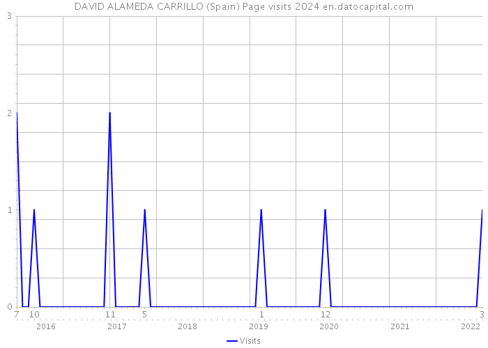DAVID ALAMEDA CARRILLO (Spain) Page visits 2024 