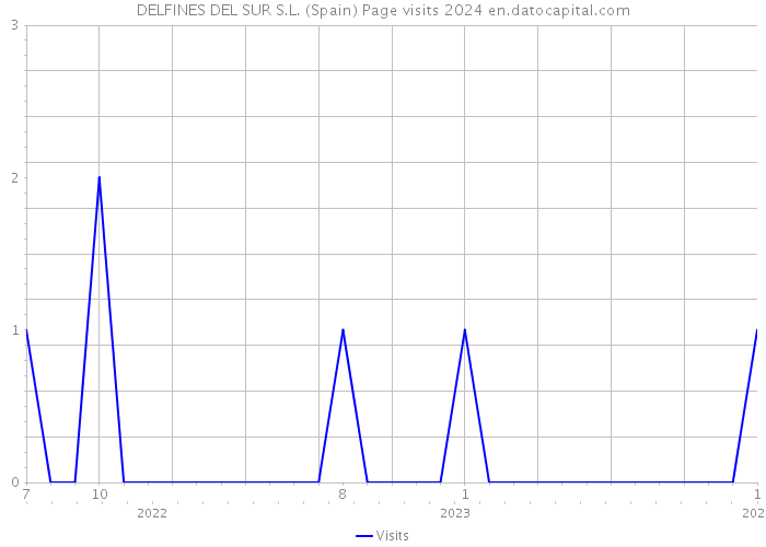 DELFINES DEL SUR S.L. (Spain) Page visits 2024 