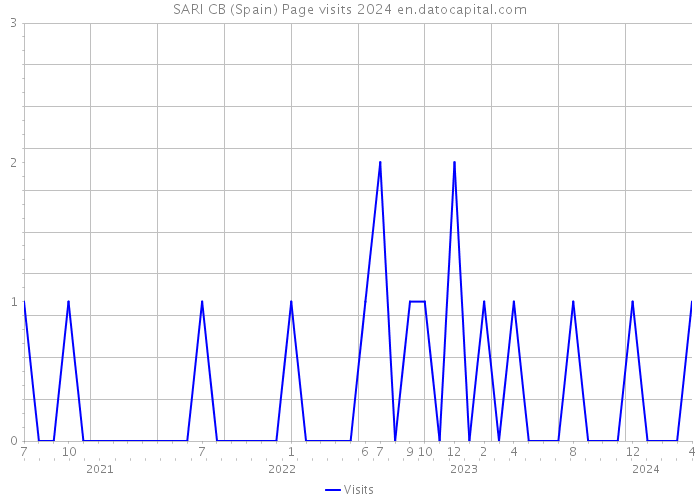 SARI CB (Spain) Page visits 2024 