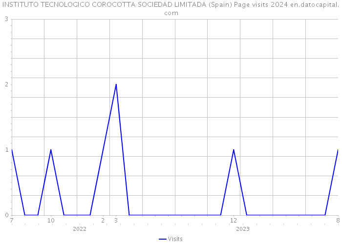 INSTITUTO TECNOLOGICO COROCOTTA SOCIEDAD LIMITADA (Spain) Page visits 2024 