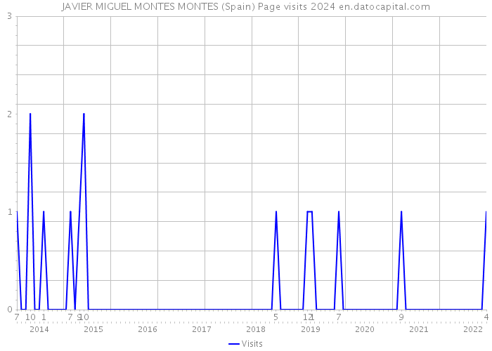 JAVIER MIGUEL MONTES MONTES (Spain) Page visits 2024 