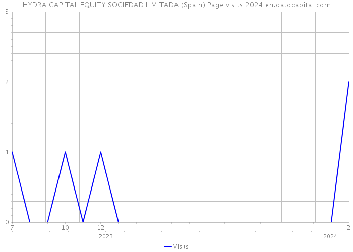 HYDRA CAPITAL EQUITY SOCIEDAD LIMITADA (Spain) Page visits 2024 