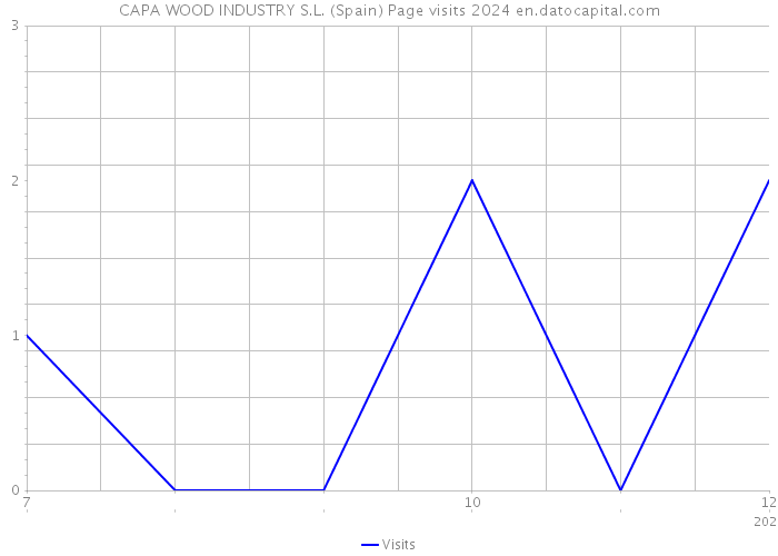CAPA WOOD INDUSTRY S.L. (Spain) Page visits 2024 