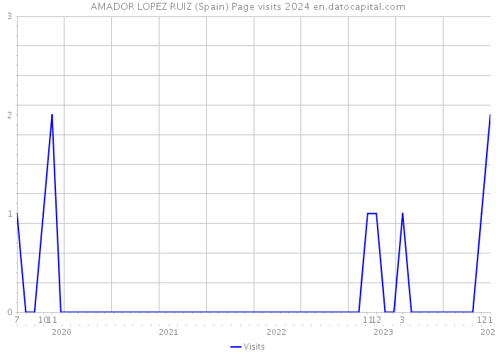 AMADOR LOPEZ RUIZ (Spain) Page visits 2024 