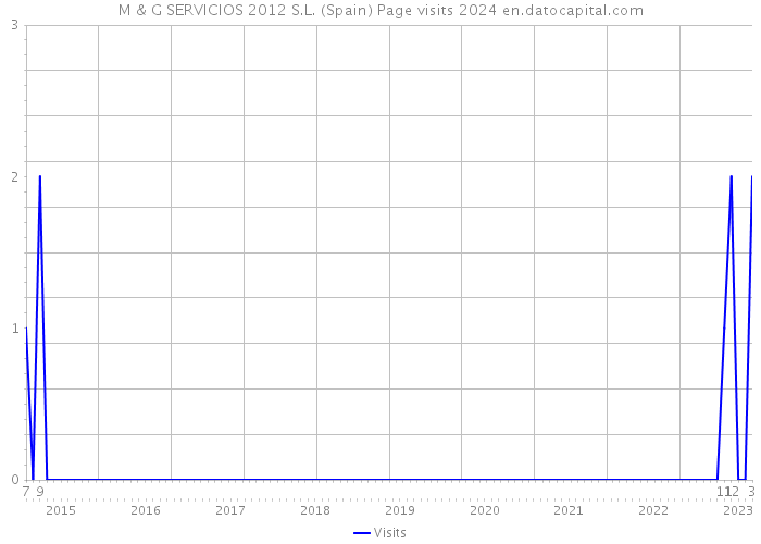 M & G SERVICIOS 2012 S.L. (Spain) Page visits 2024 