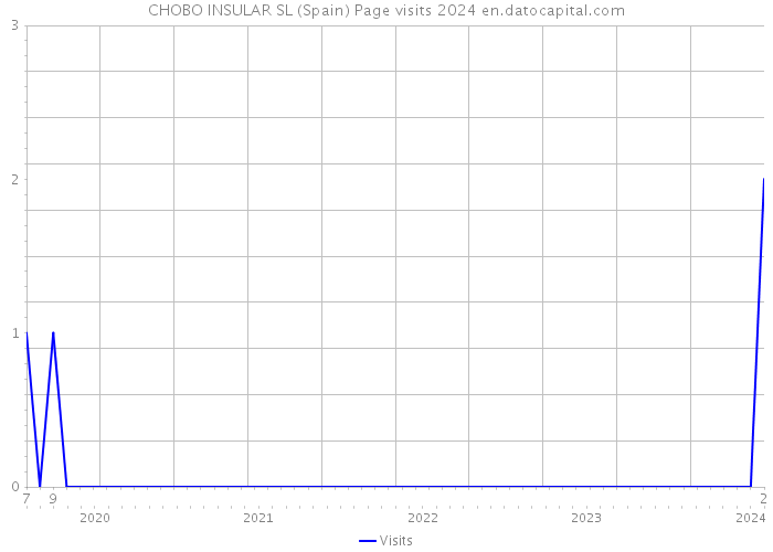 CHOBO INSULAR SL (Spain) Page visits 2024 