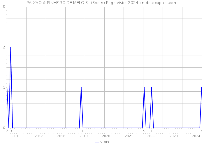 PAIXAO & PINHEIRO DE MELO SL (Spain) Page visits 2024 