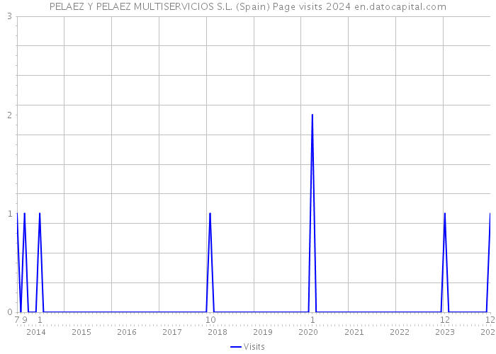 PELAEZ Y PELAEZ MULTISERVICIOS S.L. (Spain) Page visits 2024 