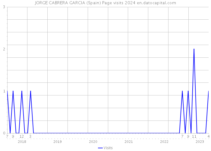 JORGE CABRERA GARCIA (Spain) Page visits 2024 