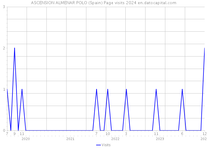 ASCENSION ALMENAR POLO (Spain) Page visits 2024 