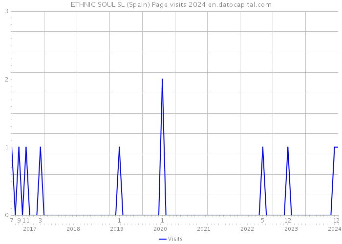 ETHNIC SOUL SL (Spain) Page visits 2024 