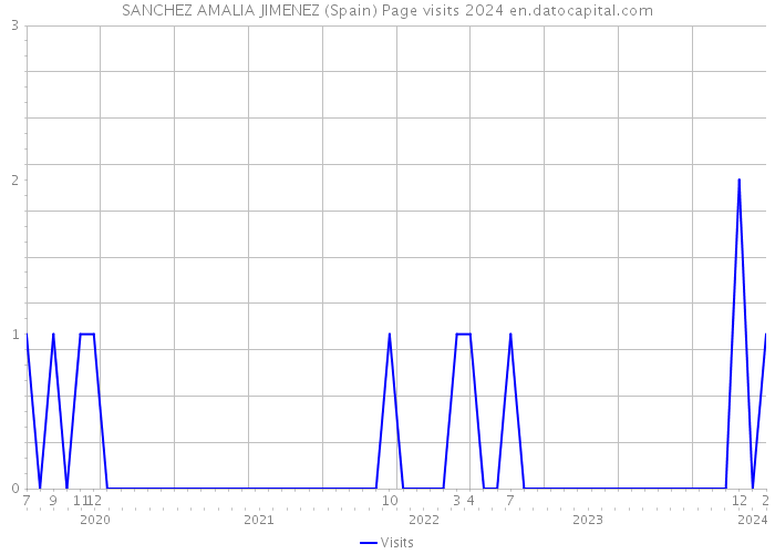 SANCHEZ AMALIA JIMENEZ (Spain) Page visits 2024 