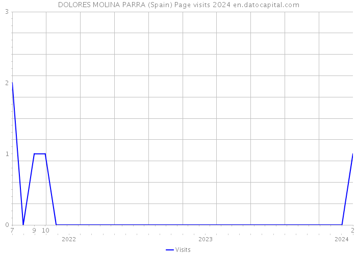 DOLORES MOLINA PARRA (Spain) Page visits 2024 
