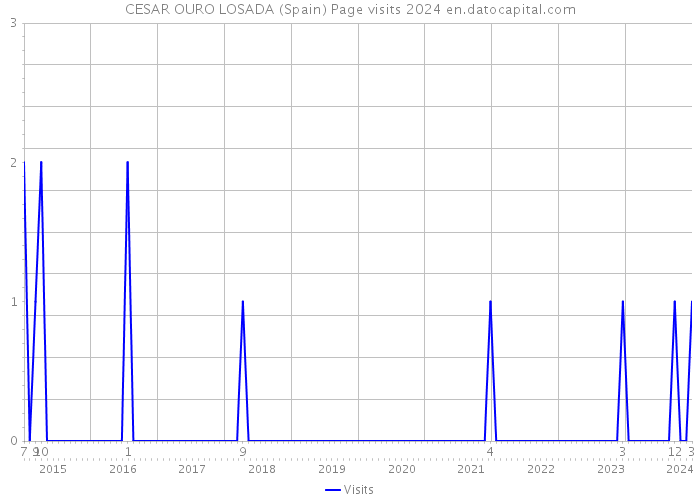 CESAR OURO LOSADA (Spain) Page visits 2024 