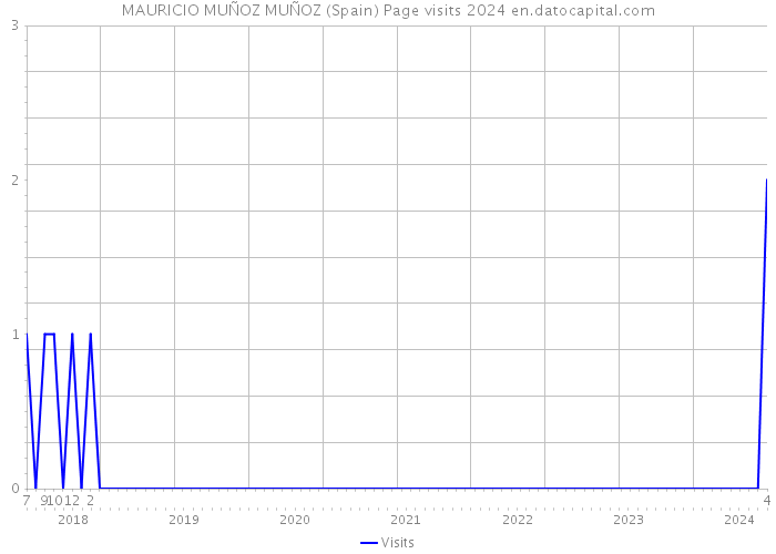 MAURICIO MUÑOZ MUÑOZ (Spain) Page visits 2024 