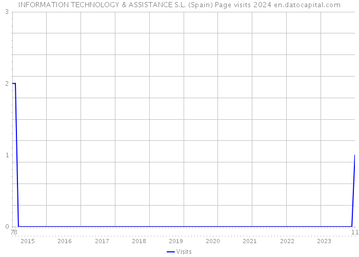 INFORMATION TECHNOLOGY & ASSISTANCE S.L. (Spain) Page visits 2024 