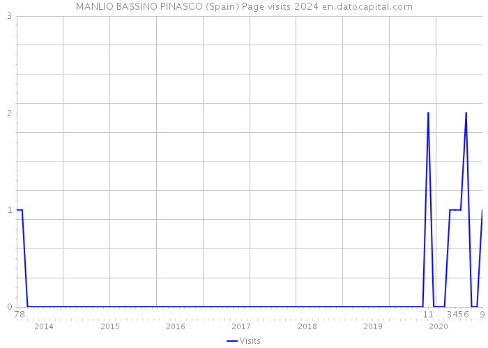 MANLIO BASSINO PINASCO (Spain) Page visits 2024 