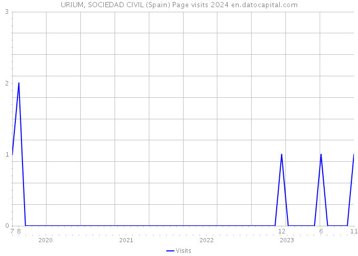 URIUM, SOCIEDAD CIVIL (Spain) Page visits 2024 