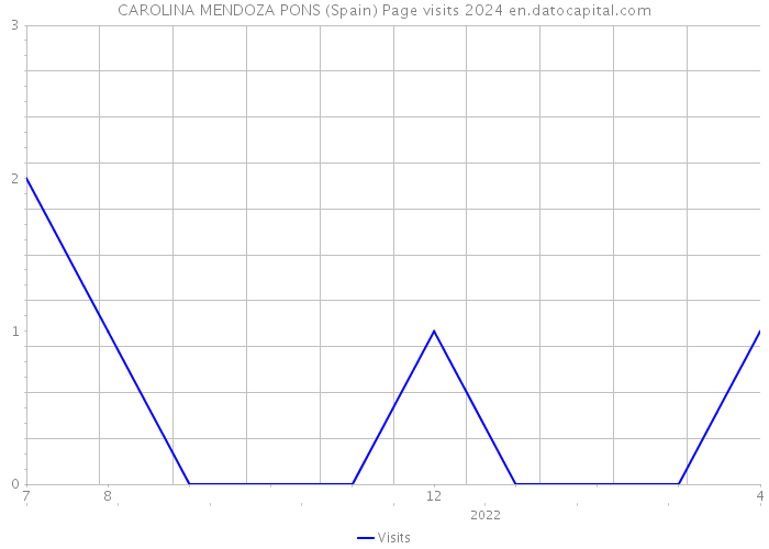 CAROLINA MENDOZA PONS (Spain) Page visits 2024 