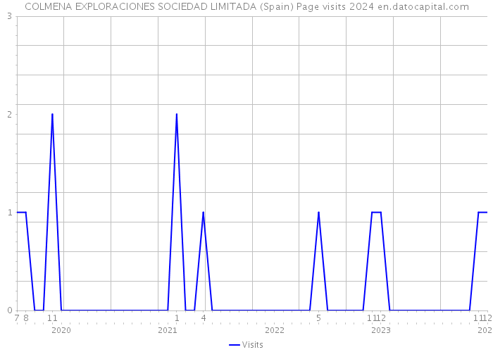 COLMENA EXPLORACIONES SOCIEDAD LIMITADA (Spain) Page visits 2024 