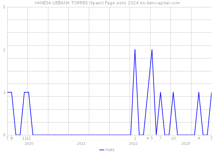 VANESA LIEBANA TORRES (Spain) Page visits 2024 