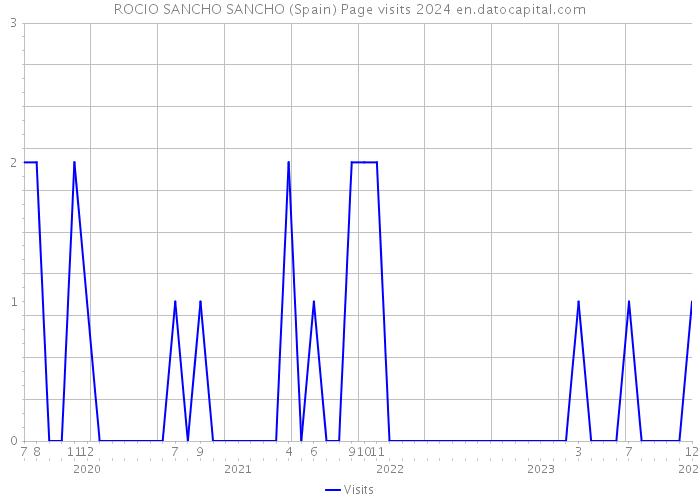 ROCIO SANCHO SANCHO (Spain) Page visits 2024 