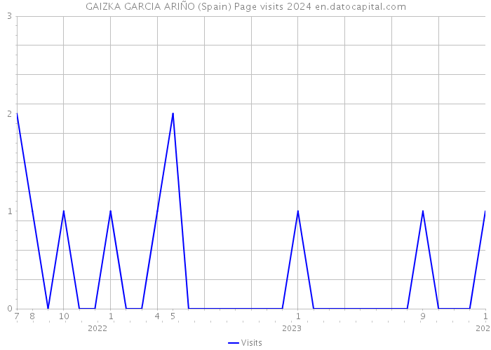 GAIZKA GARCIA ARIÑO (Spain) Page visits 2024 