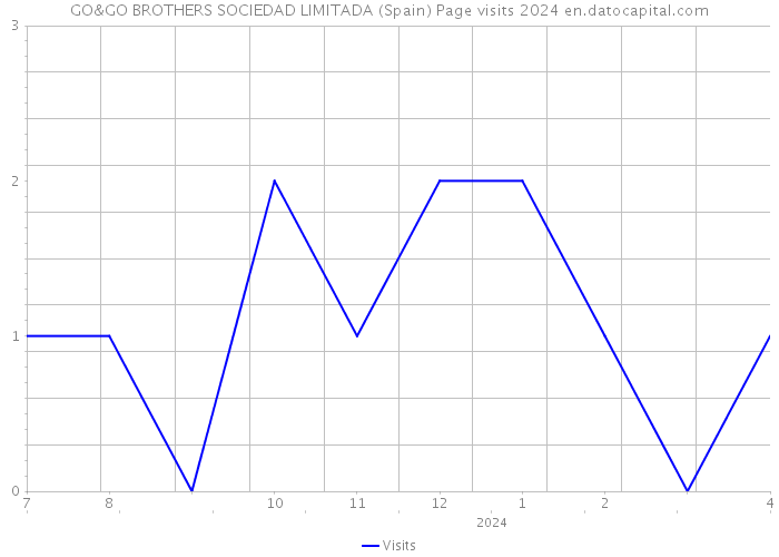 GO&GO BROTHERS SOCIEDAD LIMITADA (Spain) Page visits 2024 