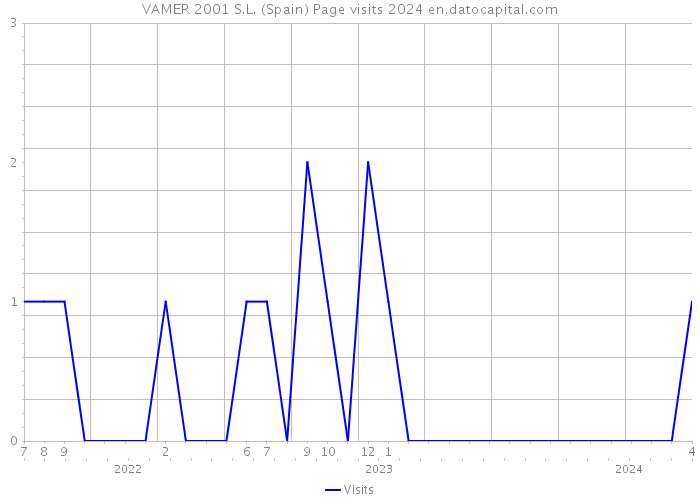 VAMER 2001 S.L. (Spain) Page visits 2024 