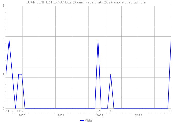 JUAN BENITEZ HERNANDEZ (Spain) Page visits 2024 
