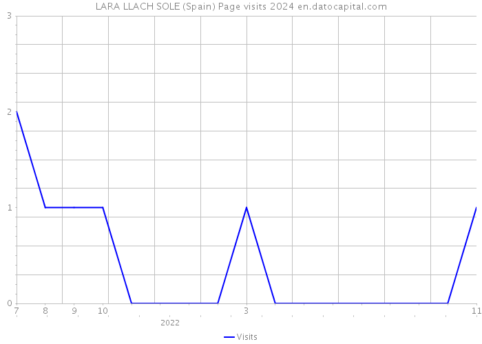 LARA LLACH SOLE (Spain) Page visits 2024 