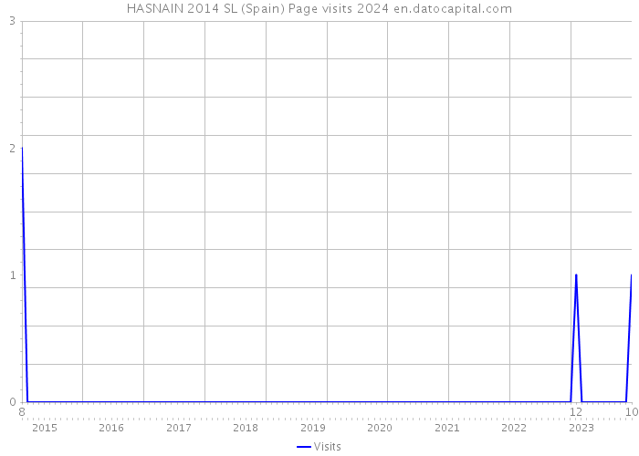 HASNAIN 2014 SL (Spain) Page visits 2024 