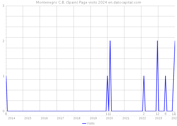 Montenegro C.B. (Spain) Page visits 2024 