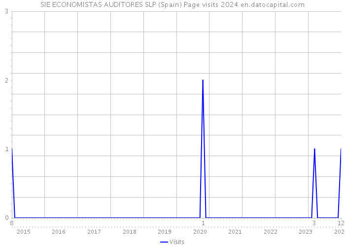 SIE ECONOMISTAS AUDITORES SLP (Spain) Page visits 2024 