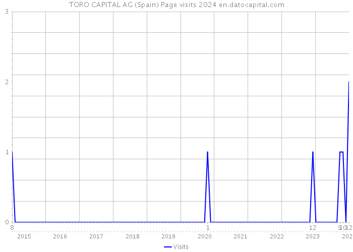 TORO CAPITAL AG (Spain) Page visits 2024 