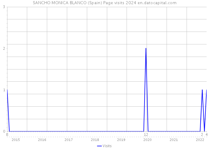 SANCHO MONICA BLANCO (Spain) Page visits 2024 