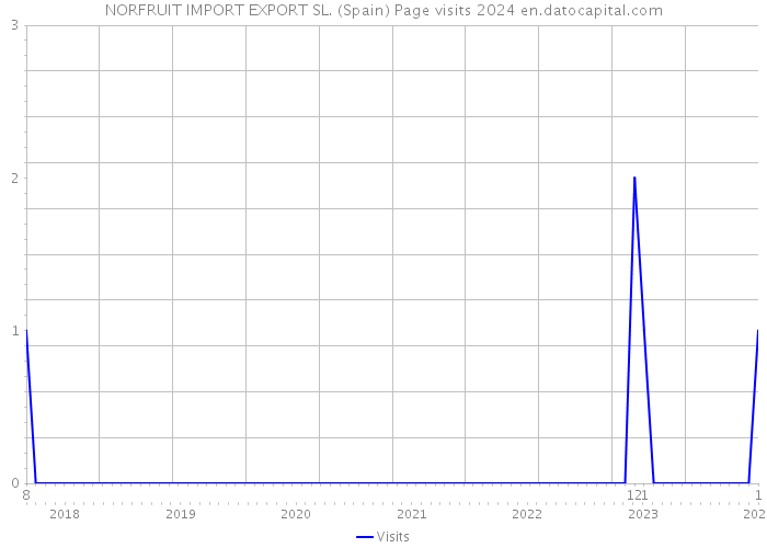 NORFRUIT IMPORT EXPORT SL. (Spain) Page visits 2024 