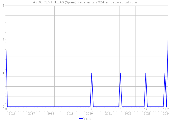 ASOC CENTINELAS (Spain) Page visits 2024 