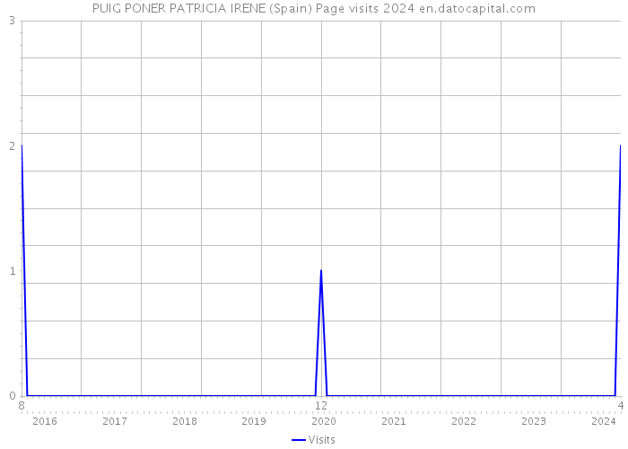 PUIG PONER PATRICIA IRENE (Spain) Page visits 2024 
