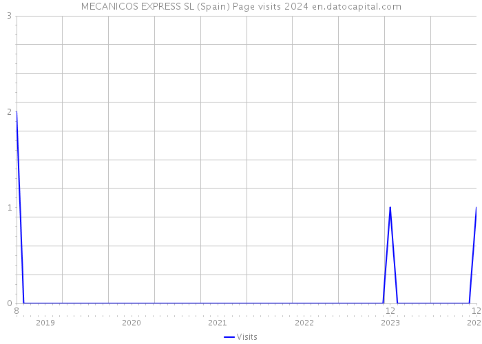 MECANICOS EXPRESS SL (Spain) Page visits 2024 