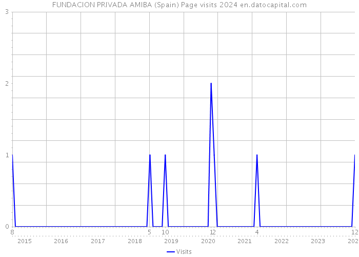 FUNDACION PRIVADA AMIBA (Spain) Page visits 2024 
