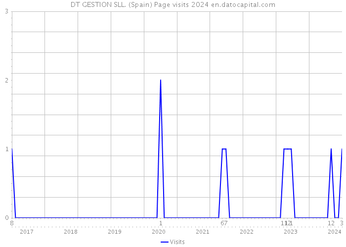 DT GESTION SLL. (Spain) Page visits 2024 